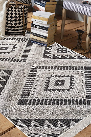 String carpet DELI 01 gray