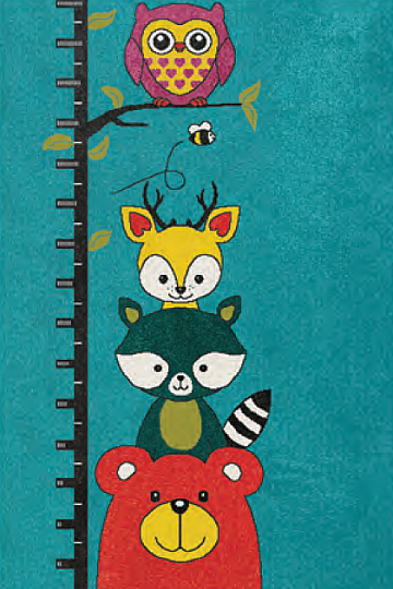 Children carpet PLAY forest animal
