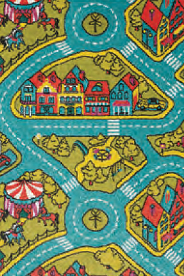 Children carpet PLAY roads