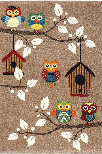 Children's piece rug OWLS