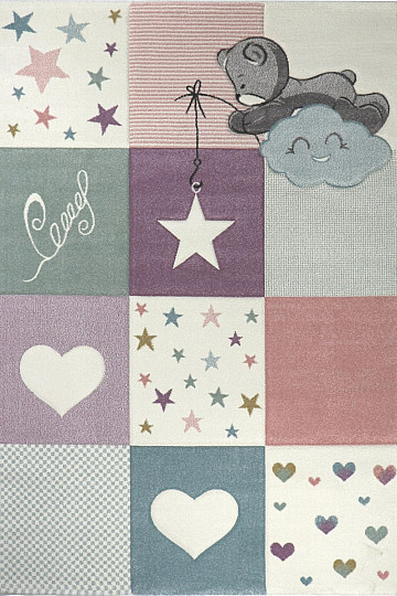 Children's piece rug Teddy bear on the cloud