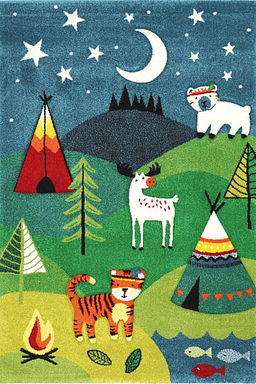 Children's piece rug forest ANIMALS