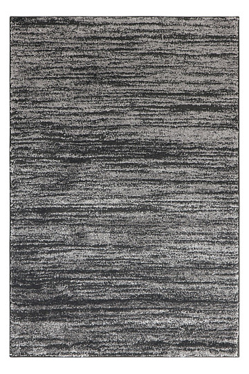 Piece carpet DOUX painting canvas wool gray