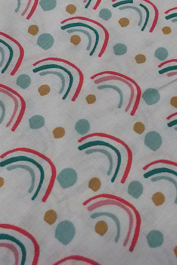 Cotton fabric RAINBOW