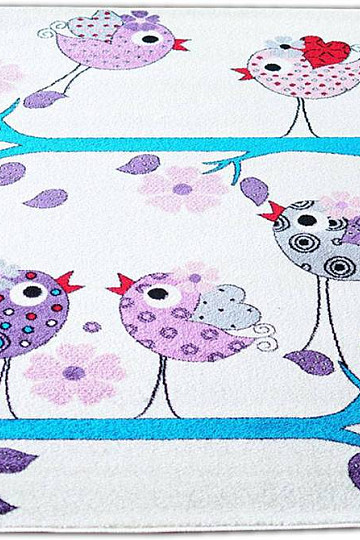 Children&#39;s rug BELLA BIRDS cream