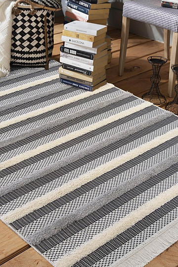String carpet DELI 03 gray