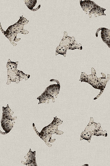 Decorative fabric cat FELIX digital print