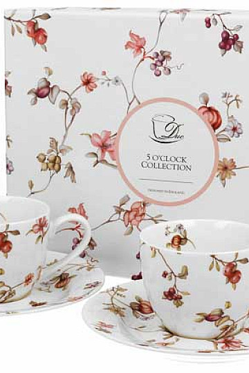 Porcelain espresso mugs set 2 pcs