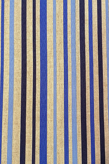 Decorative fabric blue stripe