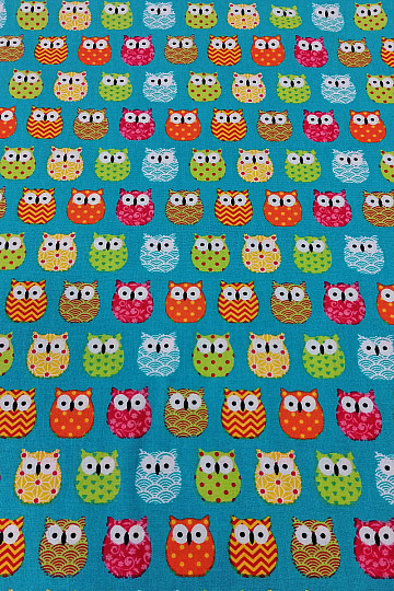 Decorative fabric MINI OWLS 6
