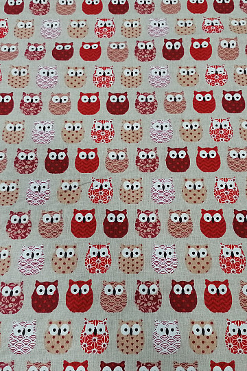 Decorative fabric MINI OWLS 4