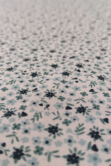 Cotton fabric TOMETA flower blue