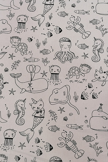 Fabric for painting the SEA