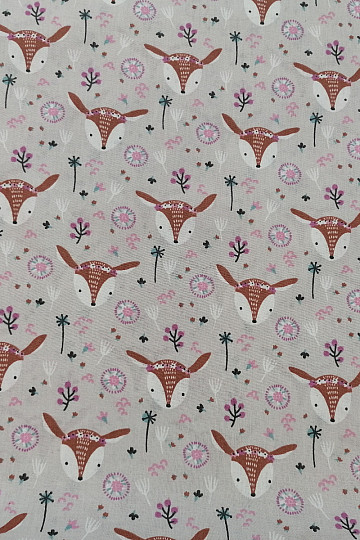 Cotton fabric SRNKA gray