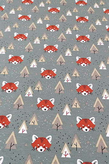 Cotton knitwear FOX khaki