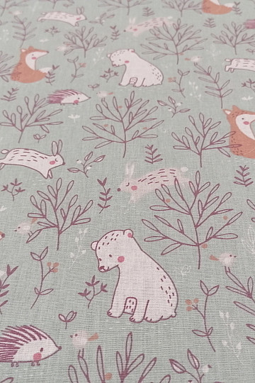 Cotton fabric FOREST