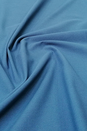 Cotton fabric UNI PETROLEUM coarse cotton 220g