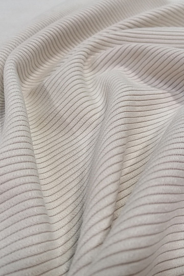 upholstery fabric RIB NATURAL cream
