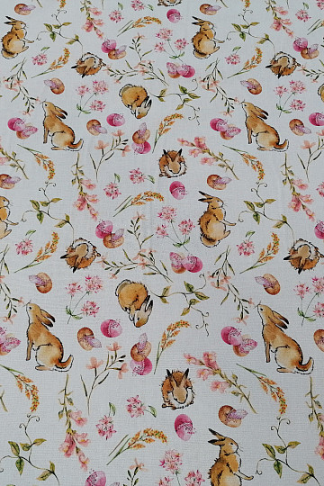 Cotton fabric PINK HARNESS