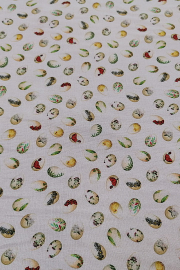 Cotton fabric SMALL EGGS
