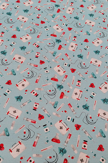 Cotton fabric DOCTORS