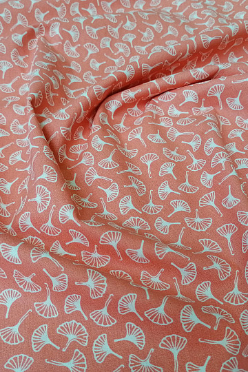 Cotton fabric GINKO small old pink