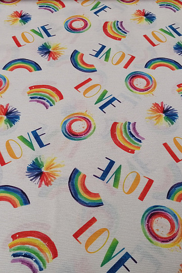 Decorative fabric LOVE
