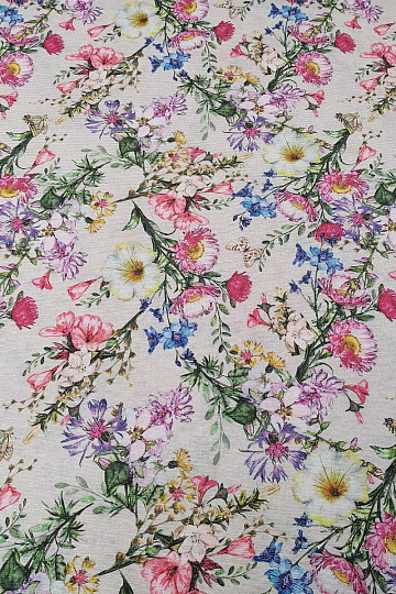 Decorative fabric SUMMER FLOWERS