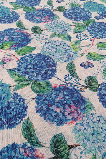 Decorative fabric BLUE HORTENSION