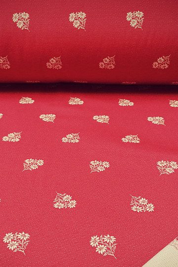 Decorative fabric HEART FLOWER I jacquard combination