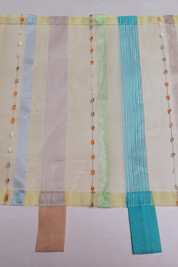 Stained glass curtain - voile with embroidery 20372/762