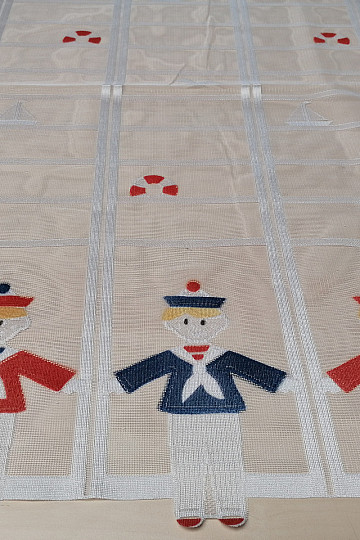 Children&#39;s curtain for stained glass - jacquard SEAMEN