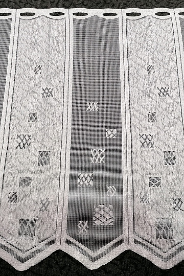 Stained glass curtain - jacquard, embroidered 934