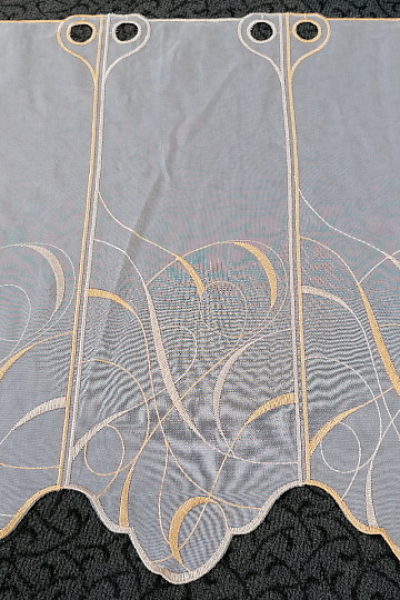 Stained glass curtain - orange veil 512/01