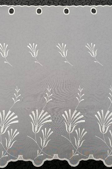 Stained glass curtain - cream, embroidered W297