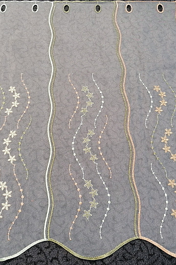 Stained glass curtain - embroidered 1189