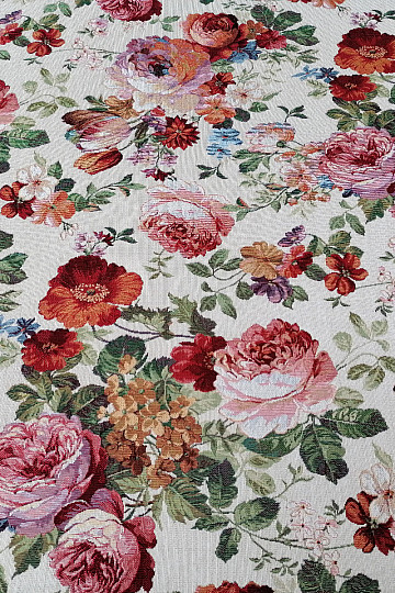 Tapestry fabric CREAM ROSE