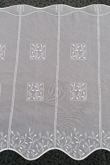Stained glass curtain - voile with V550 embroidery