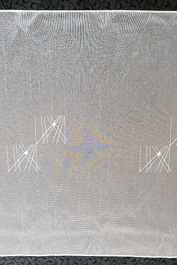Japanese wall - Japanese curtain with embroidery shiny look