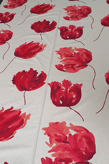 Decorative fabric IZALINE rouge