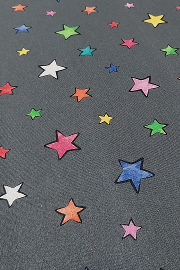 Decorative fabric STARS colored stars