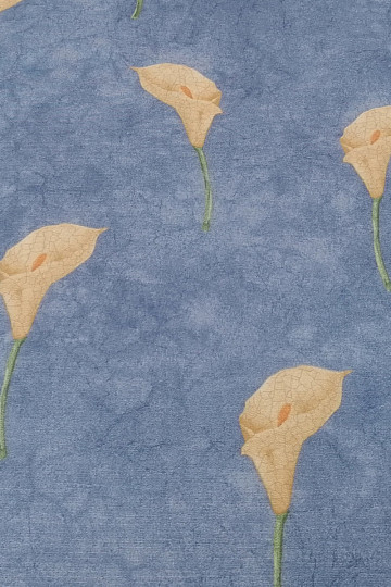 Decorative fabric Cala blue large