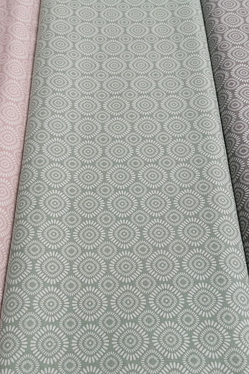 Cotton fabric Geo sun gray-beige