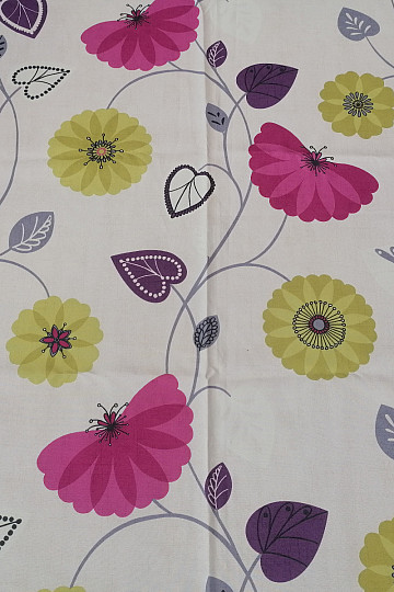 Decorative curtain Flowers 1 -140x240 cm