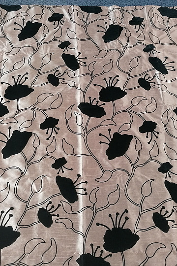 Decorative curtain Symphonie brown 144x245 cm