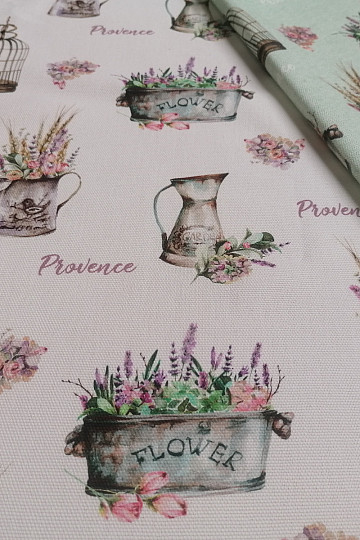 Decorative fabric PROVANCE-G white