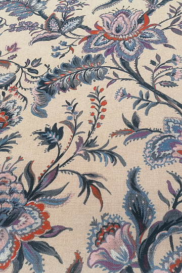 Decorative fabric BIG BLUE FLOWER