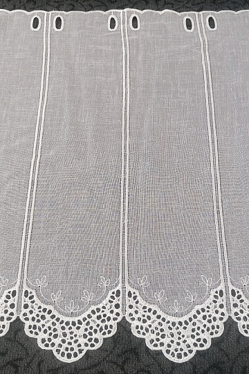 Stained glass curtain embroidered V507