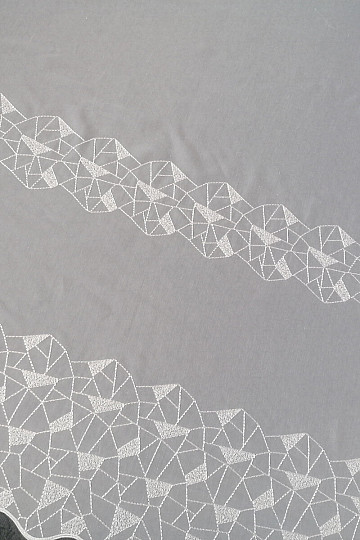 Curtain veil with embroidery V302