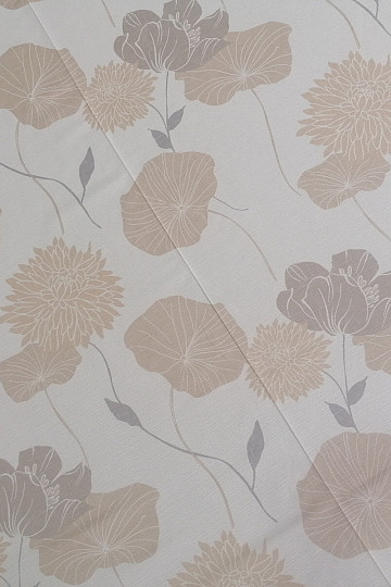 Decorative fabric Taurus-beige flowers